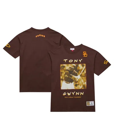 Mitchell & Ness Men's Tony Gwynn Brown San Diego Padres Cooperstown Collection Heavyweight Premium Player Vintage-li