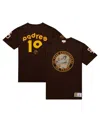 Mitchell & Ness Men's Tony Gwynn Brown San Diego Padres Legends Photo Real T-shirt In Brown