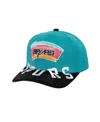 Mitchell & Ness Men's Turquoise/black San Antonio Spurs Underarch Two-tone Pro Crown Snapback Hat