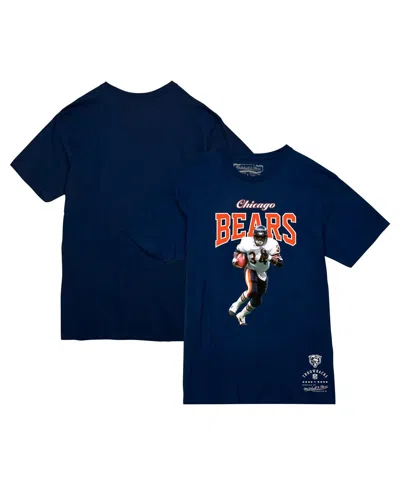 Mitchell & Ness Men's Walter Payton Navy Chicago Bears Sideline Retired Player T-shirt