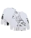 Mitchell & Ness Mitchell Ness Men's White And1 Slam Dunk Long Sleeve T-shirt In White