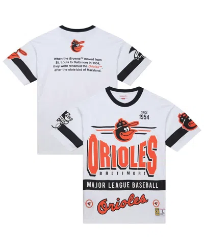 Mitchell & Ness White Baltimore Orioles Cooperstown Collection Team Origins Premium T-shirt