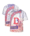Mitchell & Ness Men's White Denver Broncos Big Tall Allover Print T-shirt In White