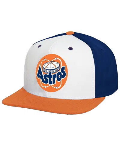 Mitchell & Ness Men's White Houston Astros Cooperstown Collection Basic Flip Snapback Hat