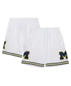 Mitchell & Ness Mitchell Ness Men's White Michigan Wolverines 1991/92 Throwback Jersey Shorts In White