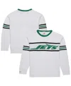 Mitchell & Ness Men's White New York Jets Throwback 1984 Pullover Sweater In White