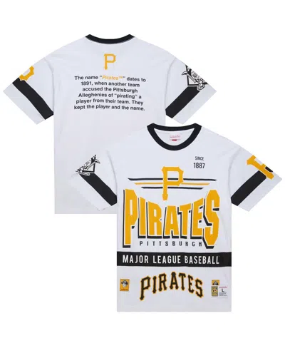 Mitchell & Ness White Pittsburgh Pirates Cooperstown Collection Team Origins Premium T-shirt