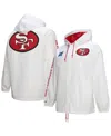 Mitchell & Ness Men's White San Francisco 49ers Vintage Logo Coaches Full-snap Hoodie Jacket In White