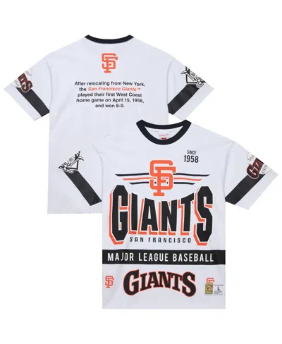 Mitchell & Ness White San Francisco Giants Cooperstown Collection Team Origins Premium T-shirt