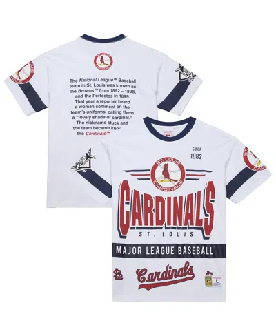 Mitchell & Ness White St. Louis Cardinals Cooperstown Collection Team Origins Premium T-shirt