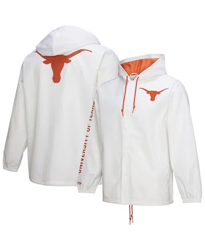 Mitchell & Ness White Texas Longhorns Coaches Full-snap Hoodie Jacket