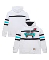 Mitchell & Ness White Vancouver Grizzlies Hardwood Classics Nights Head Coach Pullover Hoodie In White