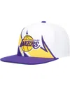 Mitchell & Ness Mitchell Ness Men's / Los Angeles Lakers Waverunner Snapback Hat In White,purple