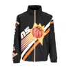 Mitchell & Ness Men's Windbreaker Nba Exploded Logo Warm Up Jacket Hardwood Classics Phosun Black In Black