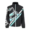 Mitchell & Ness Men's Windbreaker Nba Exploded Logo Warm Up Jacket Hardwood Classics Saaspu In Black
