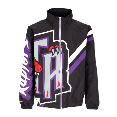 Mitchell & Ness Men's Windbreaker Nba Exploded Logo Warm Up Jacket Hardwood Classics Torrap Black
