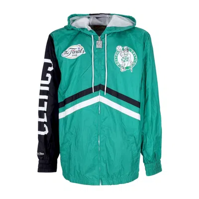 Mitchell & Ness Men's Windbreaker Nba Undeniable Full Zip Windbreaker Hardwood Classics Boscel Kelly Green