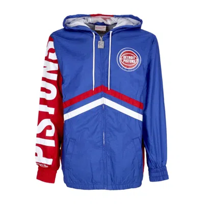 Mitchell & Ness Men's Windbreaker Nba Undeniable Full Zip Windbreaker Hardwood Classics Detpis In Royal