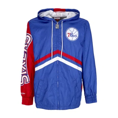 Mitchell & Ness Men's Windbreaker Nba Undeniable Full Zip Windbreaker Hardwood Classics Phi76e In Royal