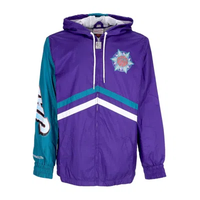 Mitchell & Ness Men's Windbreaker Nba Undeniable Full Zip Windbreaker Hardwood Classics Utajaz In Purple