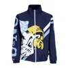 Mitchell & Ness Men's Windbreaker Ncaa Exploded Logo Warm Up Jacket Unchee In Navy