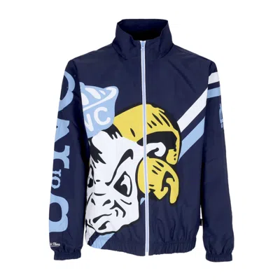 Mitchell & Ness Men's Windbreaker Ncaa Exploded Logo Warm Up Jacket Unchee In Navy