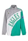 Mitchell & Ness Men's Windbreaker Nfl Arched Retro Lined Windbreaker Phieag Multi/white In Multi/white