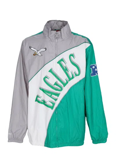 Mitchell & Ness Men's Windbreaker Nfl Arched Retro Lined Windbreaker Phieag Multi/white