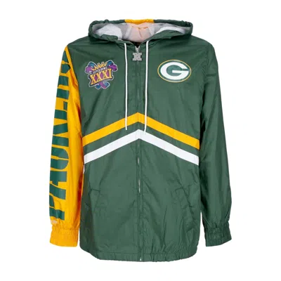 Mitchell & Ness Men's Windbreaker Nfl Undeniable Full Zip Windbreaker Grepac Dark Green