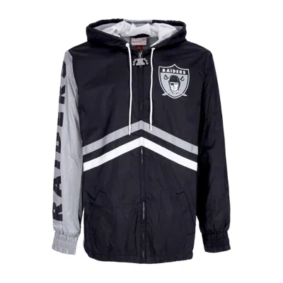Mitchell & Ness Men's Windbreaker Nfl Undeniable Full Zip Windbreaker Oakrai Black