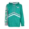 Mitchell & Ness Men's Windbreaker Nfl Undeniable Full Zip Windbreaker Phieag Kelly Green In Kelly Green