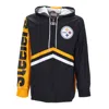 Mitchell & Ness Men's Windbreaker Nfl Undeniable Full Zip Windbreaker Pitste Black In Black