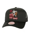 Mitchell & Ness Men's X And 1 Black Trucker Adjustable Hat In Black