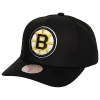 Mitchell & Ness Men's  Black Boston Bruins Team Ground Pro Adjustable Hat In Black/yellow