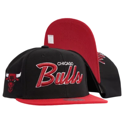 Mitchell & Ness Mens Chicago Bulls  Bulls Team Script 2.0 Snapback In Black/white