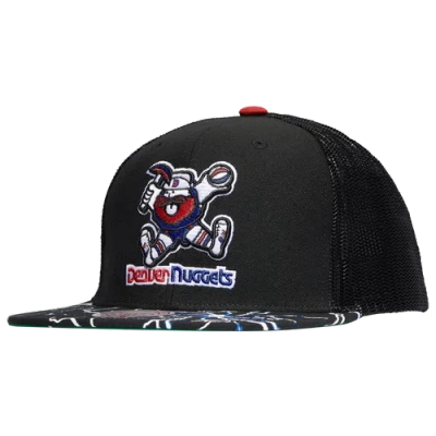 Mitchell & Ness Mens Denver Nuggets  Nuggets Storm Season Trucker Hat In Black