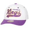 Mitchell & Ness Mens Los Angeles Kings  Kings Tail Sweep Pro Vintage Snapback In White/black