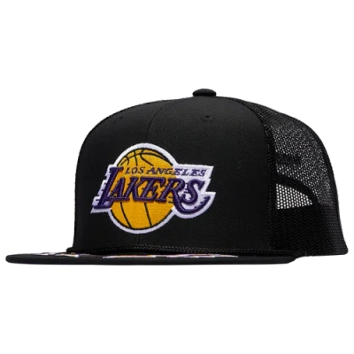 Mitchell & Ness Mens Los Angeles Lakers  Lakers Recharge Trucker Hat In Black