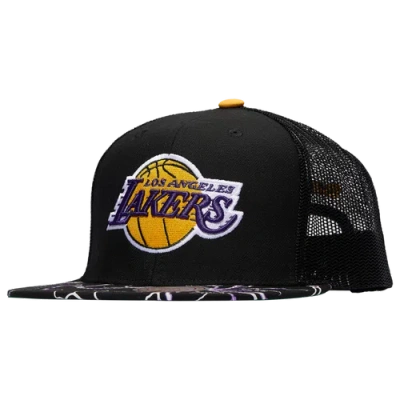 Mitchell & Ness Mens Los Angeles Lakers  Lakers Storm Season Trucker Hat In Black