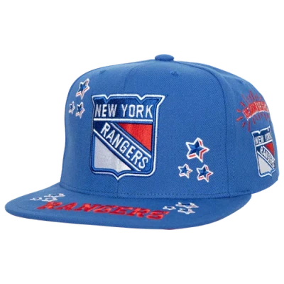 Mitchell & Ness Mens New York Rangers  Rangers All Out Snapback In White/black