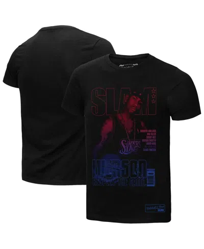 Mitchell & Ness Allen Iverson Black Philadelphia 76ers Slam Gradient T-shirt