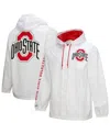 Mitchell & Ness Men's White Ohio State Buckeyes Coaches Full-snap Hoodie Jacket In White
