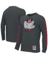 Mitchell & Ness Men's Charcoal Ohio State Buckeyes Team Pride Long Sleeve T-shirt In Charcoal