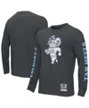 Mitchell & Ness Men's Charcoal North Carolina Tar Heels Team Pride Long Sleeve T-shirt In Charcoal