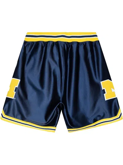 Mitchell & Ness Michigan Wolverines 1991 Authentic Shorts In Blue