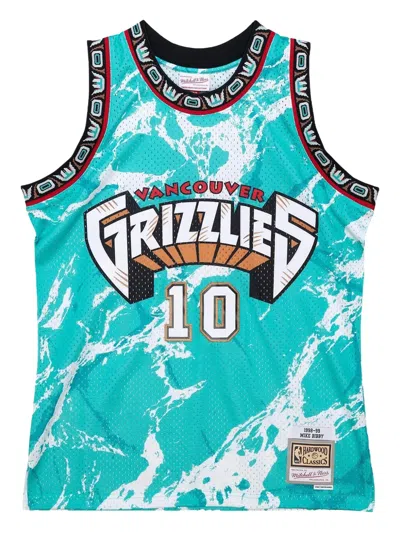 Mitchell & Ness Mike Bibby Nba Grizzlies 1998 Team Marble Swingman Vest