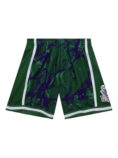 Mitchell & Ness Milwaukee Bucks 2000 Team Marble Swingman Shorts