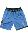 Mitchell & Ness Minnesota Timberwolves 2003/04 Authentic Road Shorts In Blue