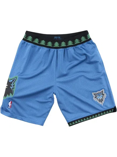 Mitchell & Ness Minnesota Timberwolves 2003/04 Authentic Road Shorts In Blue