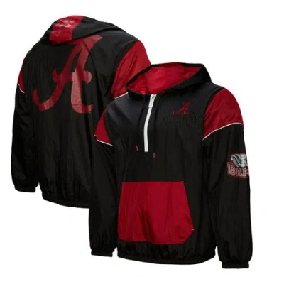 Mitchell & Ness Men's Black Alabama Crimson Tide Team 3.0 Anorak Half-zip Hoodie